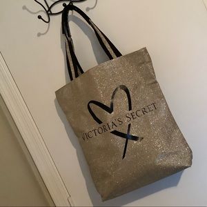 Nwot gold sparkle VS tote
